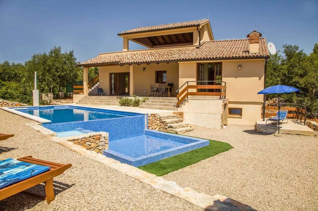 Modern Villa with Private Heated Pools in Dobrinj