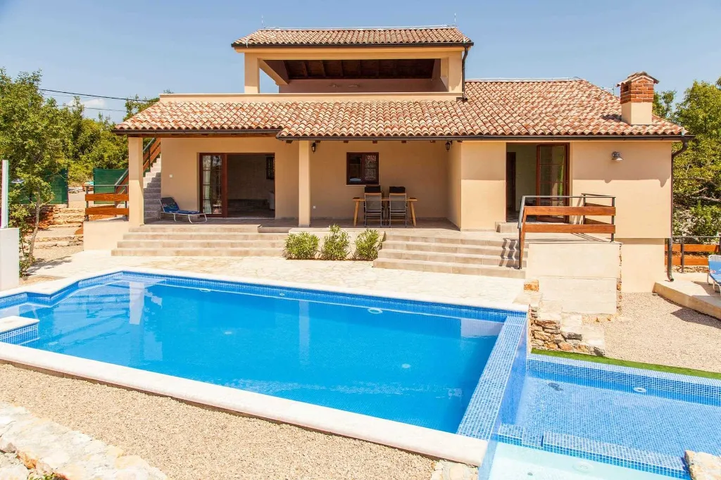 Modern Villa with Private Heated Pools in Dobrinj