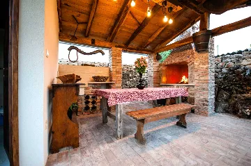 Rustic Stone Villa in Krmed for Up to 10 Guests