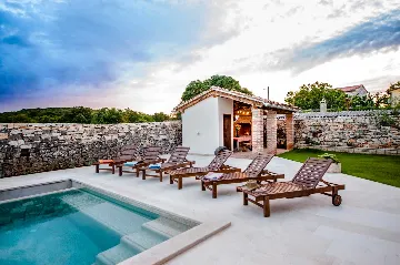 Rustic Stone Villa in Krmed for Up to 10 Guests