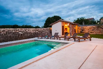 Rustic Stone Villa in Krmed for Up to 10 Guests