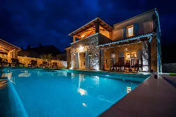 Rustic Stone Villa in Krmed for Up to 10 Guests