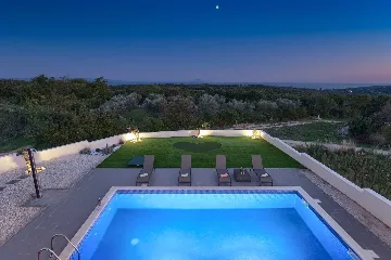 Modern Villa with Private Pool and Sea Views in Peruški