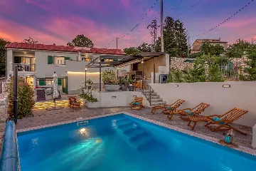 4-Bedroom Villa with Pool and Sea Views in Hreljin