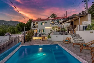 4-Bedroom Villa with Pool and Sea Views in Hreljin