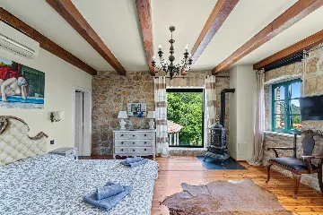 Stone-Style Villa with Sea View in Bribir