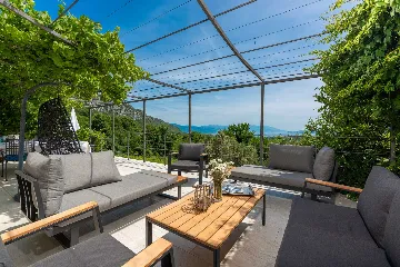 Stone-Style Villa with Sea View in Bribir