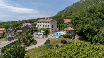 Stone-Style Villa with Sea View in Bribir
