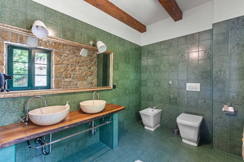 Stone-Style Villa with Sea View in Bribir