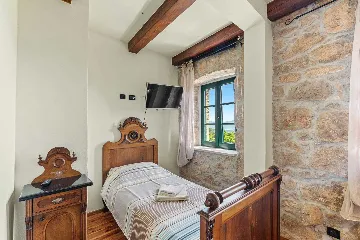 Stone-Style Villa with Sea View in Bribir