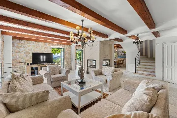 Stone-Style Villa with Sea View in Bribir