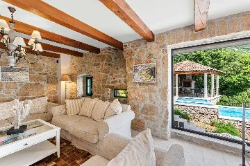 Stone-Style Villa with Sea View in Bribir
