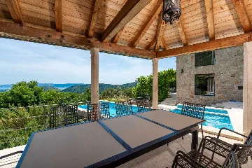 Stone-Style Villa with Sea View in Bribir