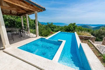 Stone-Style Villa with Sea View in Bribir