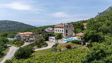 Stone-Style Villa with Sea View in Bribir