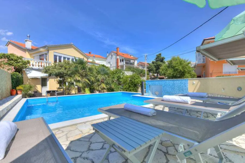 Modern Villa with Pool and Sea Views in Novi Vinodolski