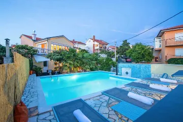 Modern Villa with Pool and Sea Views in Novi Vinodolski