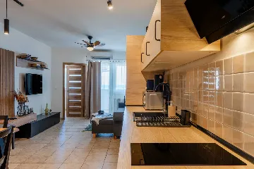 Vir Apartment for 6–7 Guests with Sea-View Balcony