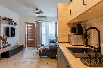 Vir Apartment for 6–7 Guests with Sea-View Balcony