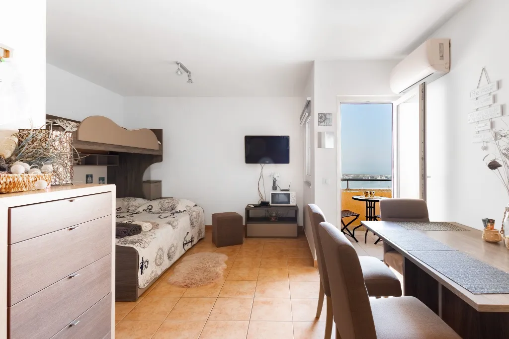 Privlaka Studio Apartment with Sea-View Terrace