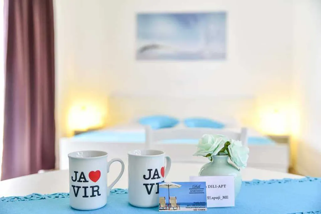 Vir Studio Apartment for 2–3 Guests with Balcony