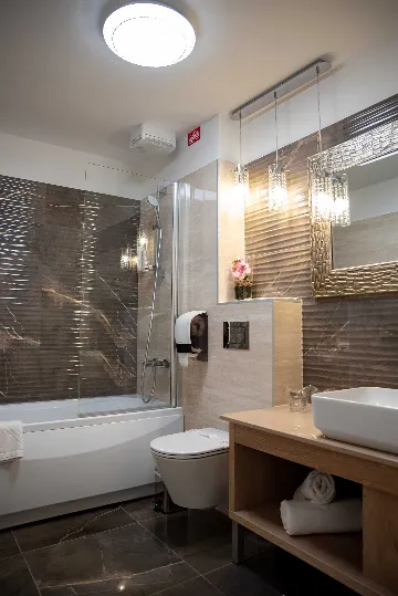 Sea-View Double Room with Private Bathroom in Senj