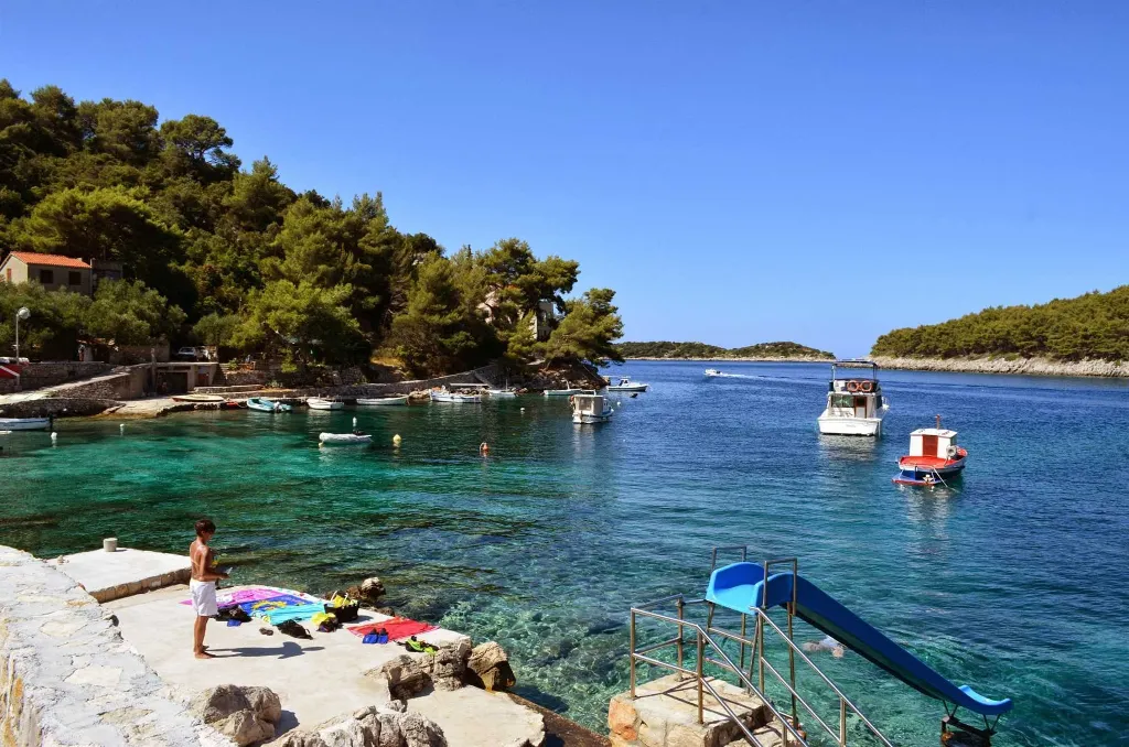 Two-Bedroom Apartment in Blato with Sea View