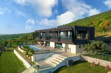 Sea View Villa with Pool in Koromačno