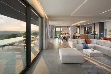 Sea View Villa with Pool in Koromačno