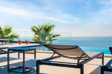 Sea View Villa with Pool in Koromačno