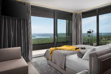 Sea View Villa with Pool in Koromačno