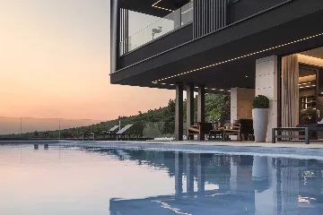 Sea View Villa with Pool in Koromačno