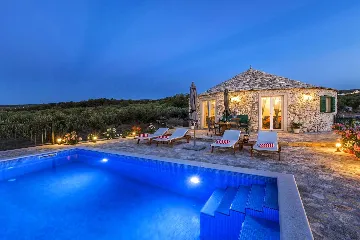 Holiday House with Heated Pool in Supetar