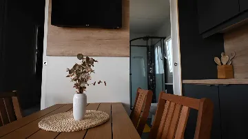 Mobile Home with Sea and Pool View in Pirovac