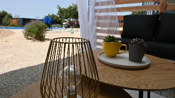 Mobile Home with Sea and Pool View in Pirovac