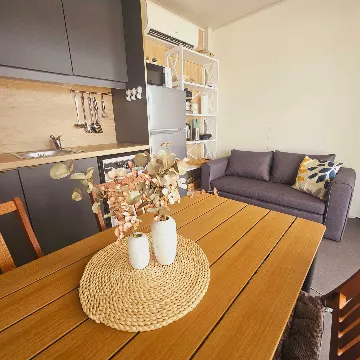 Mobile Home with Sea and Pool View in Pirovac