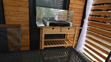 Mobile Home with Sea and Pool View in Pirovac