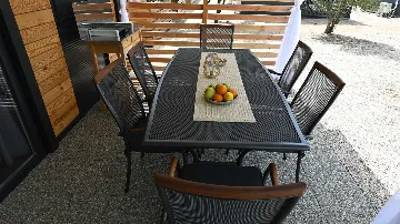 Mobile Home with Sea and Pool View in Pirovac