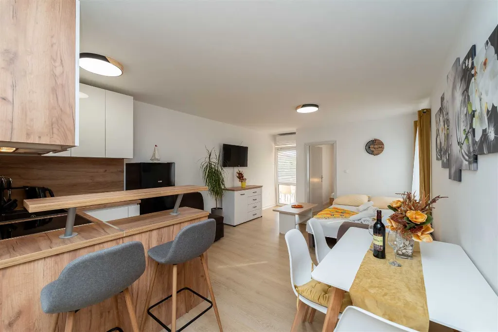 1-Bedroom Apartment for 4 Guests in Novalja