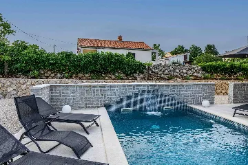 Private Pool Villa in Brzac for 8 Guests