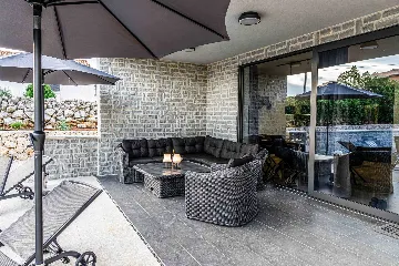 Private Pool Villa in Brzac for 8 Guests