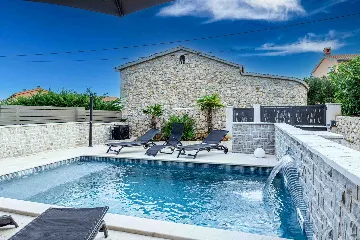 Private Pool Villa in Brzac for 8 Guests