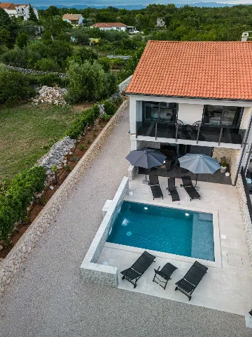 Private Pool Villa in Brzac for 8 Guests