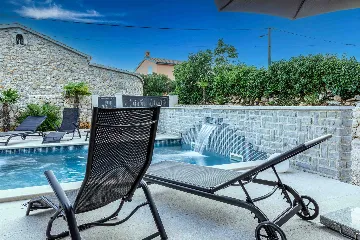 Private Pool Villa in Brzac for 8 Guests