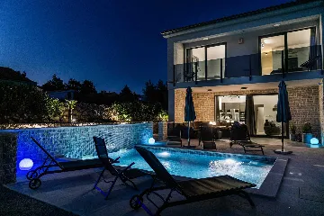 Private Pool Villa in Brzac for 8 Guests