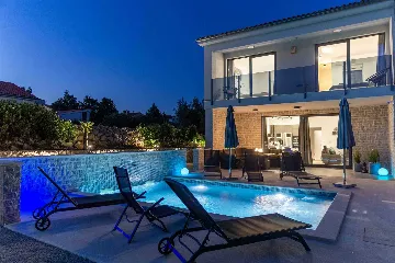 Private Pool Villa in Brzac for 8 Guests