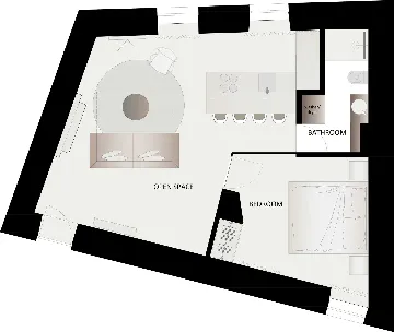 1-Bedroom Apartment in Labin for Up to 2 Guests