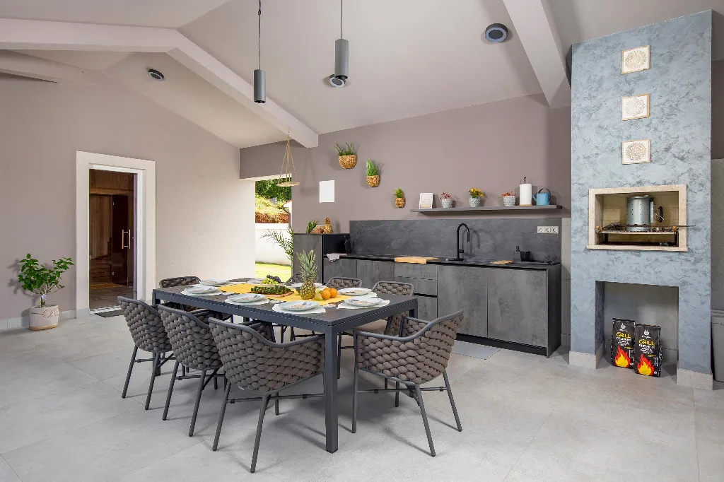 Villa in Labin with Private Pool, Jacuzzi & Sauna