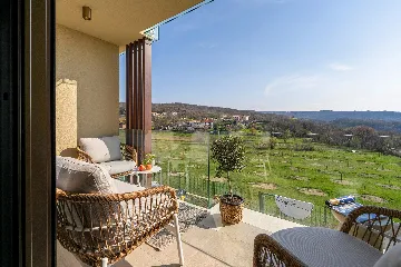 2-Bedroom Apartment with Panoramic Balcony in Labin