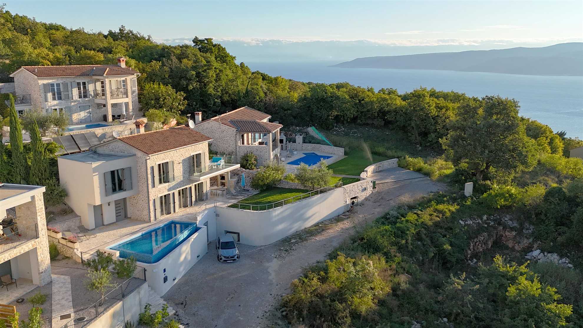 Image of Villa Soleil in peaceful location with a sea view